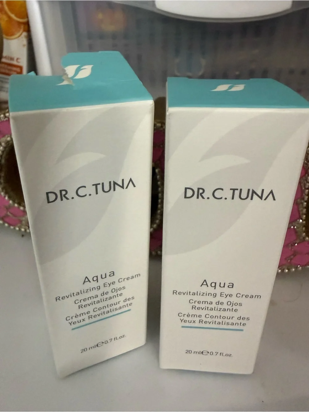 Farmasi Aqua Eye Cream - Aqua Teal & White